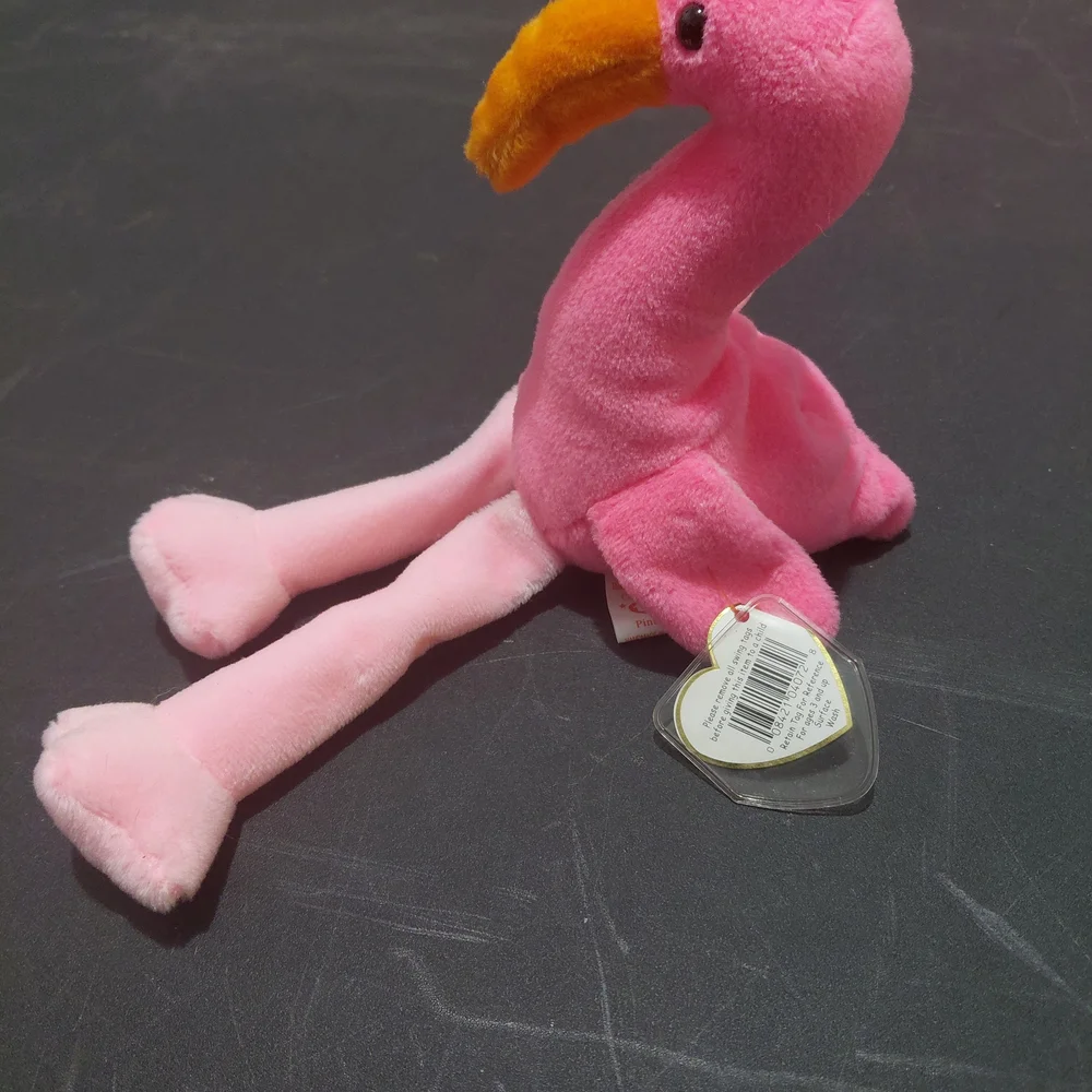 Ty Pink and Orange Flamingo Bird Toy